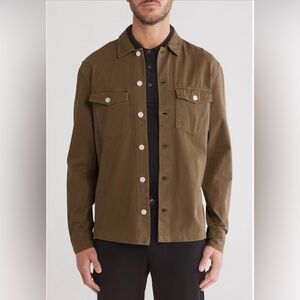 All Saints Aerial Long Sleeve Cotton Button Up Shirt or Jacket